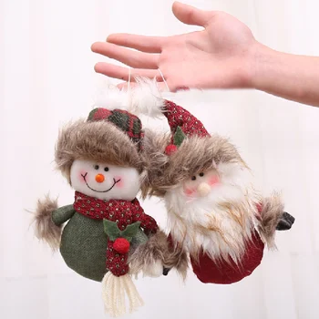 2023 Счастливого Нового Года Рождественские Украшения Рождественский Подарок Санта Клаус Снеговик Дерево Кулон Кукла Повесить Украшения для Navidad Home Decor