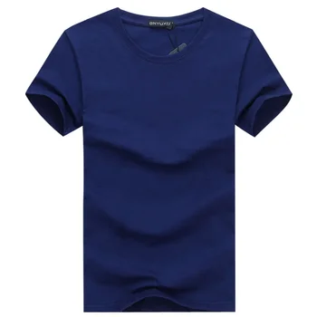 A2798 Простая линия креативного дизайна, однотонные хлопчатобумажные футболки, мужская футболка с коротким рукавом в новом стиле, большие размеры