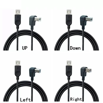 USB 2,0 A Stecker auf USB B Männlichen Typ B BM Up & Down & Rechts & Links Winkel Drucker scanner 90 grad kabel 100CM/150cm BM A