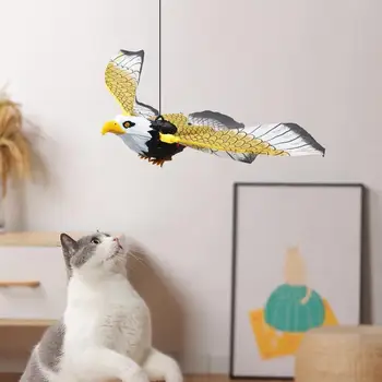 Игрушки в форме летающего орла /попугая для домашних кошек, котят, интерактивные игрушки для кошек, чтобы кошки могли играть в одиночку и заниматься спортом