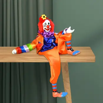 Кукла-клоун, подвижные суставы куклы, ручная роспись Куклы-клоуна для украшения подарка