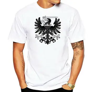 Новые модные мужские топы, крутая футболка с круглым вырезом, футболка с флагом Пруссии, футболки с изображением прусского немца, Германии, изготовленные на заказ футболки