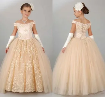 Элегантные платья без рукавов из тюля и кружева для девочек-цветочниц, бальное платье принцев для первого причастия, выпускной бал, мода 2023